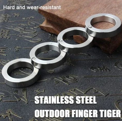 Rings For Men And Women Jewelry Self Defence Ring Stainless Steel Ring- QuadRing™️ Rotatable Folding Ring (SET of 2) QuadRing™️ Rotatable Folding Ring (SET of 2) Zaavio®