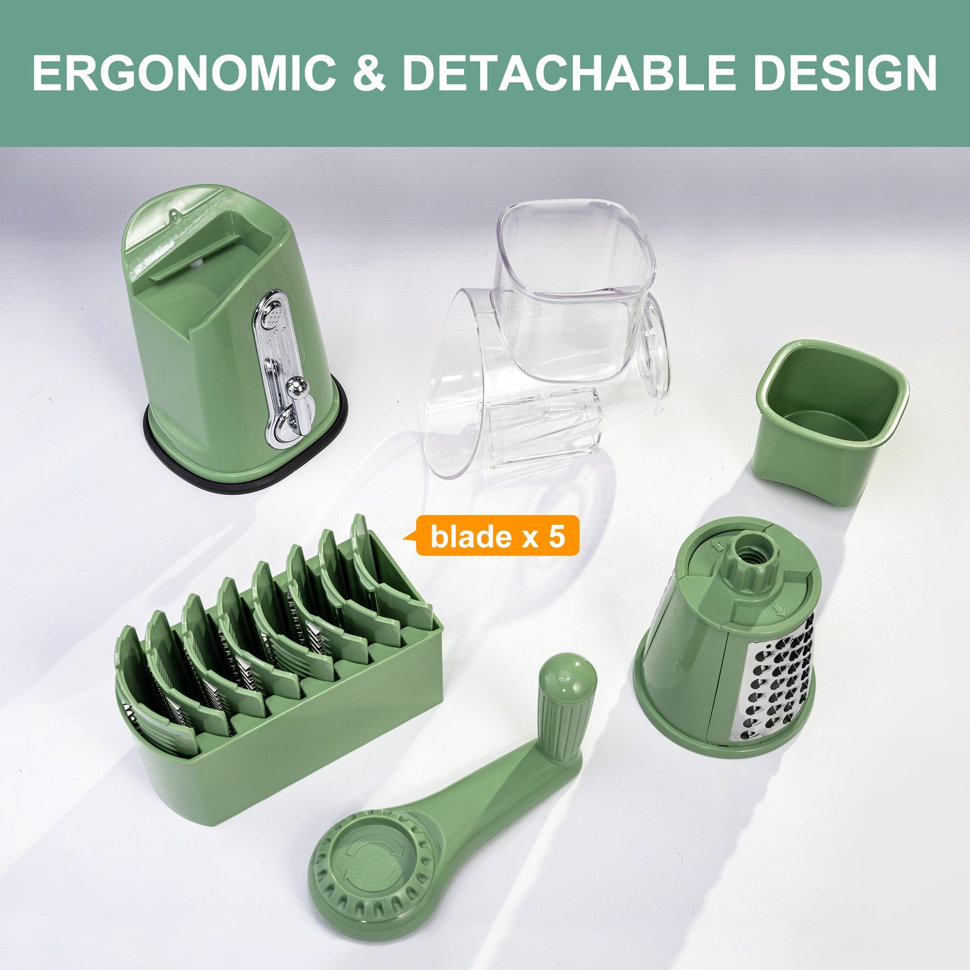 Rotary Vegetable Slicer Carrot Spiralizer Salad Cutter Rotary Vegetable Slicer