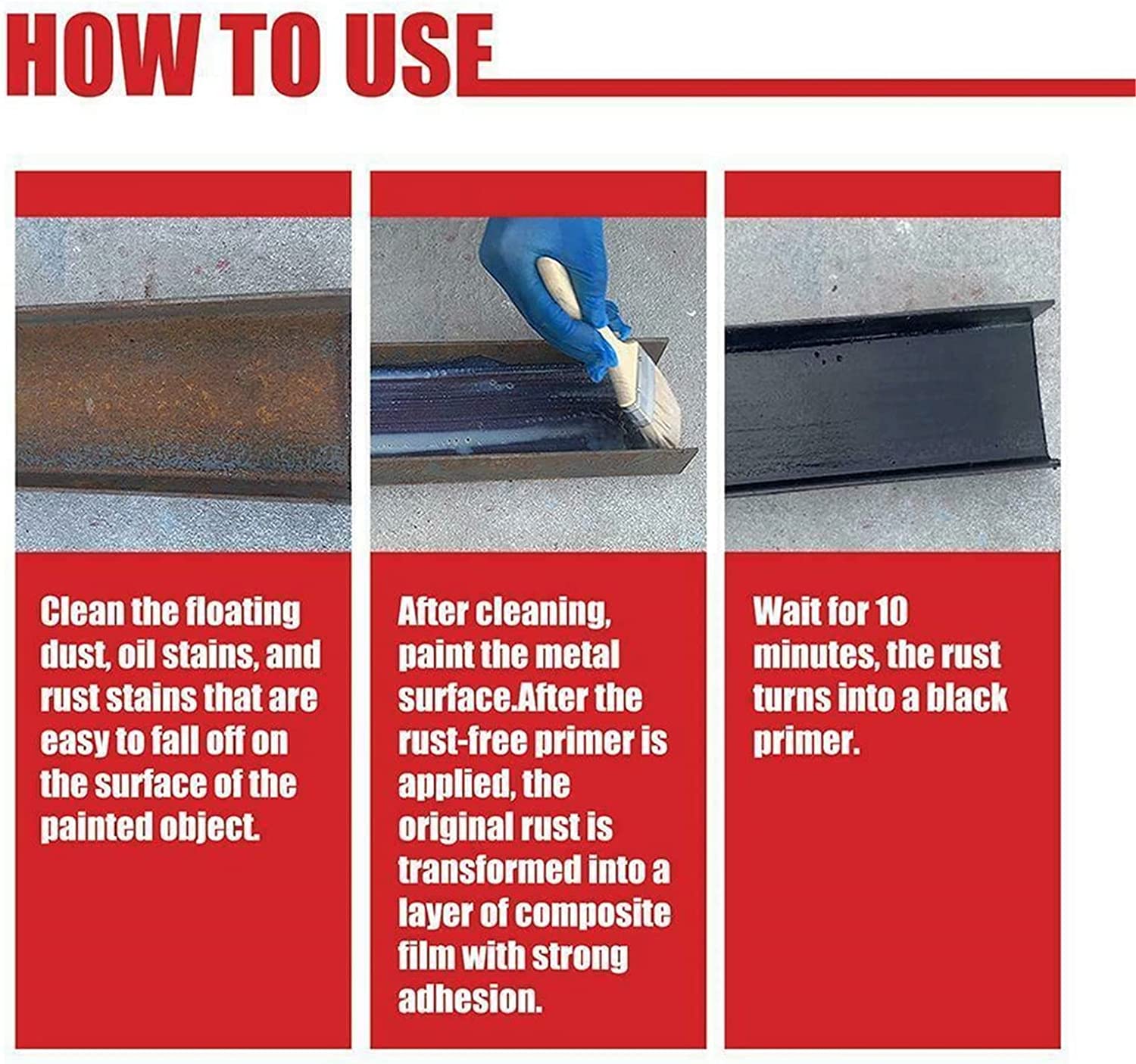 Rust Remover Cleaner Spray Chemicals For Metal Rust Paint Removal Rust Remover