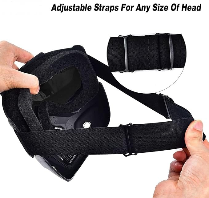 Safety Goggles UV Protective Glasses Face Shield Black Face mask RIDING MASK Safety Goggles Face Shield