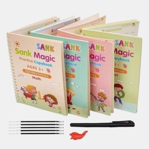 Sank Magic Practice Copybook (Buy 1 Book Get 3 BOOKS,1 PEN,1 GRIP,10 REFILL FREE) Sank Magic Practice Copybook (Buy 1 Book Get 3 BOOKS,1 PEN,1 GRIP,10 REFILL FREE) Zaavio.co®