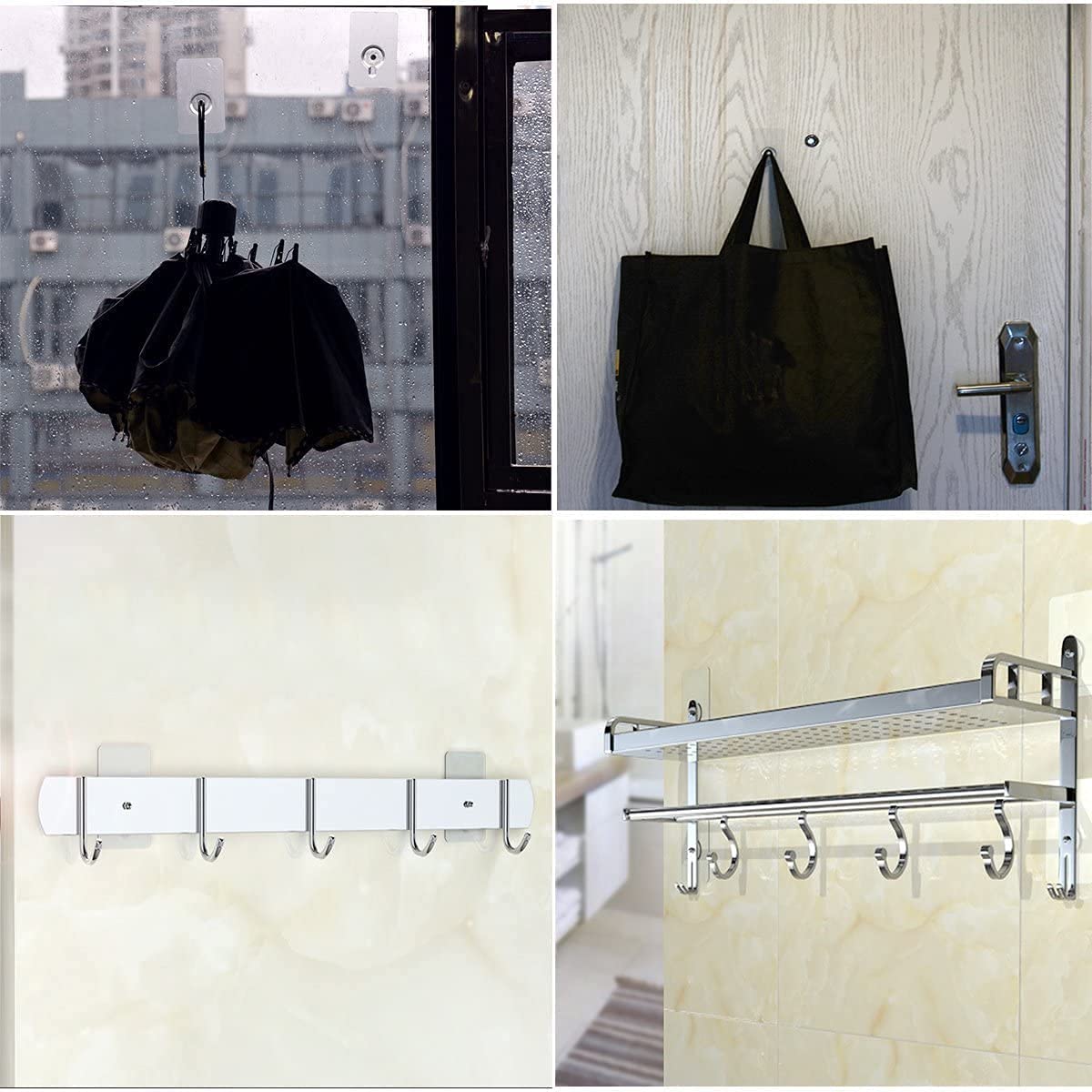 Screw Wall Hooks (Set of 10)