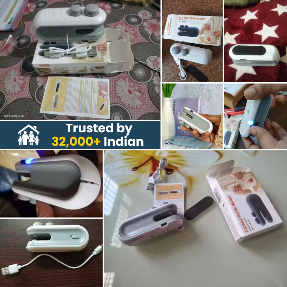 Portable Sealing Machine for Food Freshness ( Buy 1 Get 1 Free )