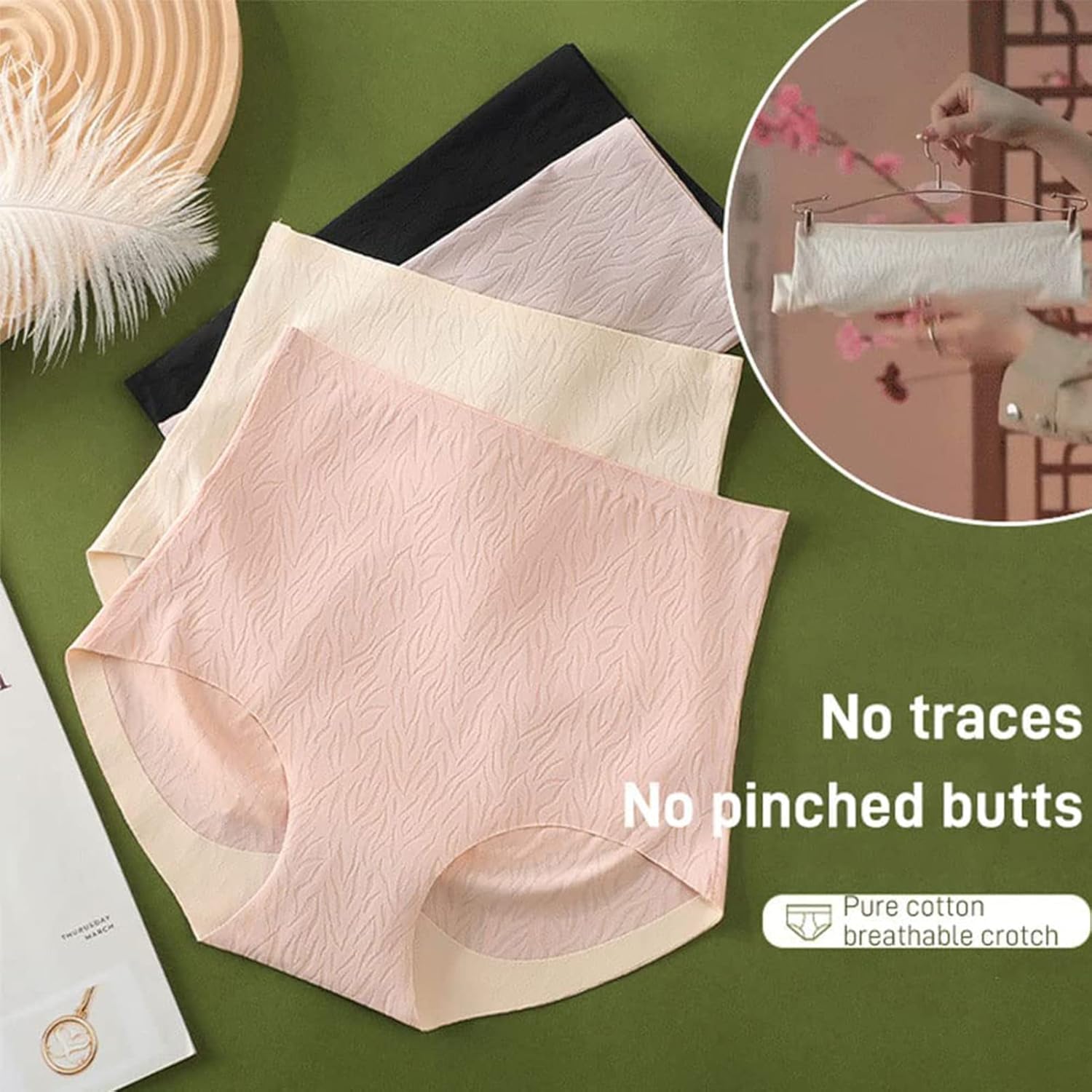 Seamless Panties (Set of 4) | Undergarments Women Inner Wear Women's Underclothes M Seamless Underwear (Set of 4)