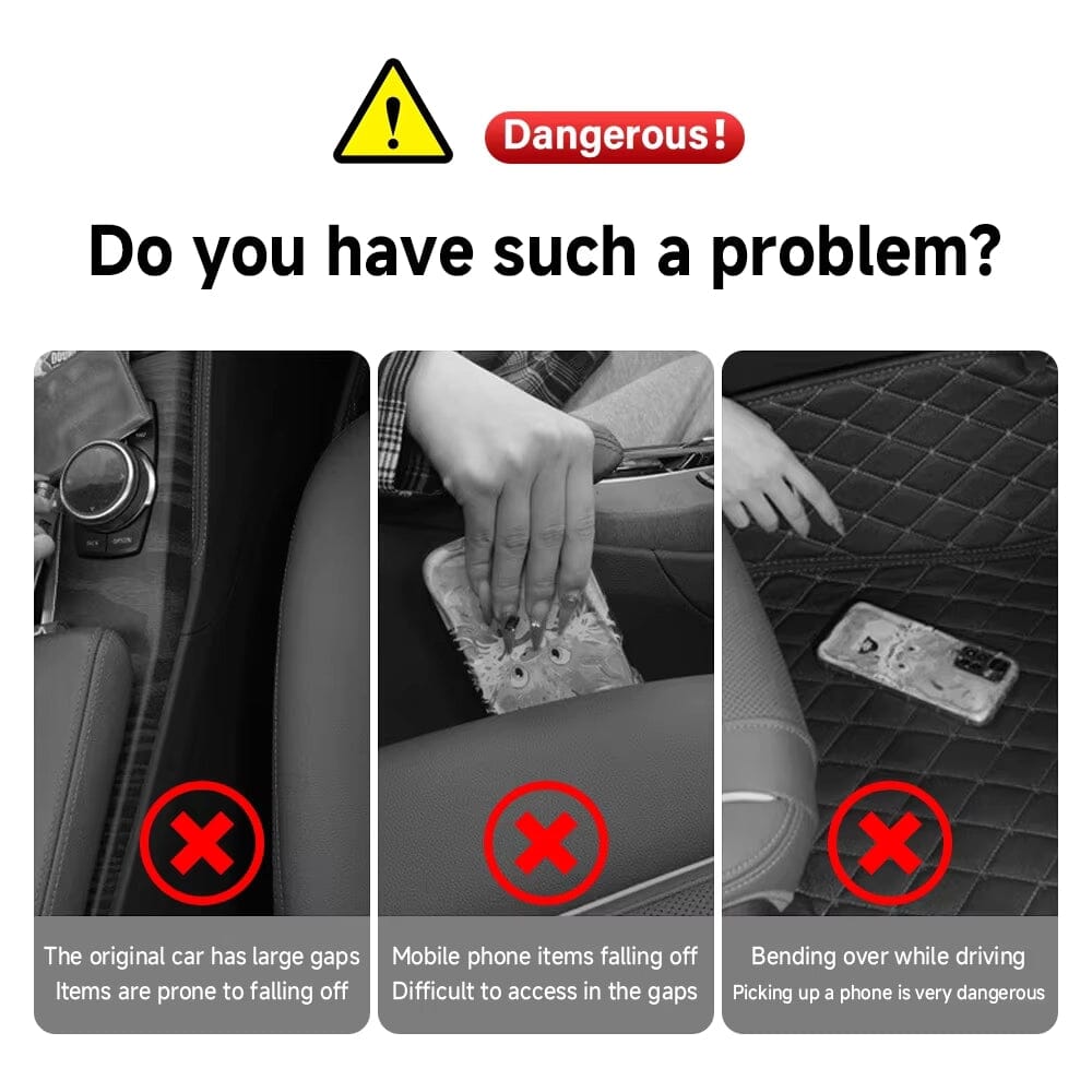 Car Seat Gap Stopper - No More Dropping Phones & Keys (Pack of 2)