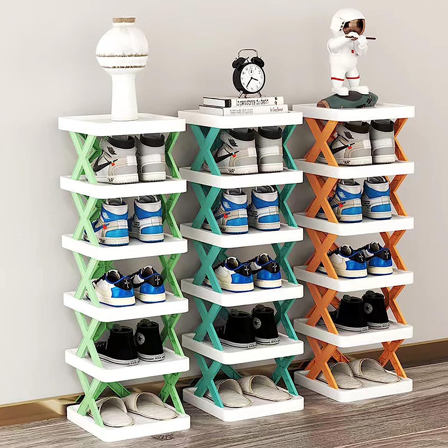 Shoe Rack Storage Stand Cabinet For Home Shoes Organiser - Shoe Organizer Shoes Organizer ( Set of 5 )
