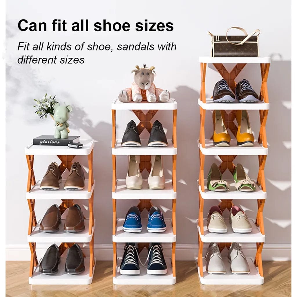 Shoe Rack Storage Stand Cabinet For Home Shoes Organiser - Shoe Organizer Shoes Organizer ( Set of 5 )