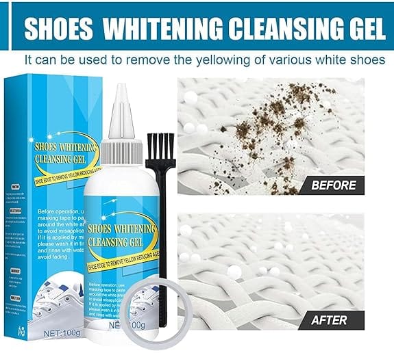 Shoe Whitening Gel | White Shoes Cleaning Pumps Shoes Whitening Cleansing Gel (Set of 2)