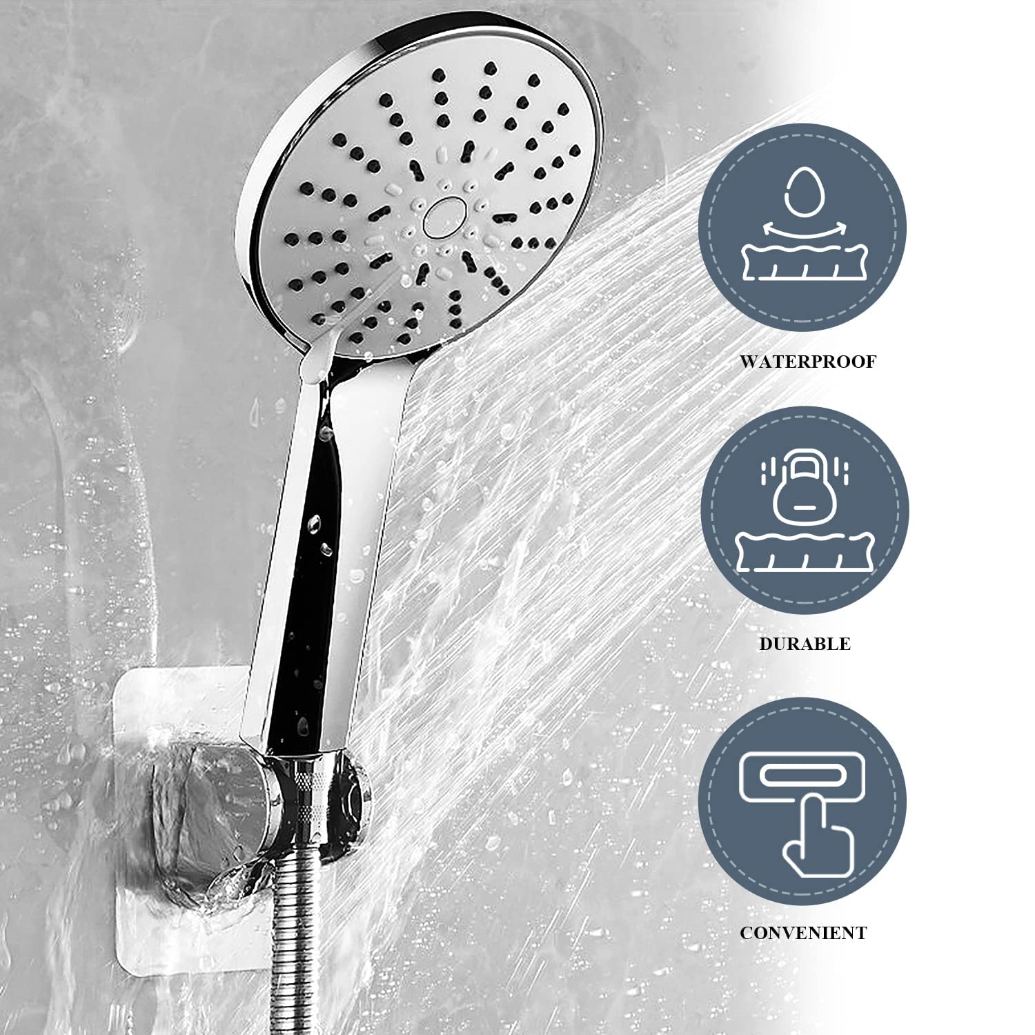 Shower Holder (Set of 2) | Shower Head Bathroom Accessories Stand Handle Holder Shower Holder (Set of 2)