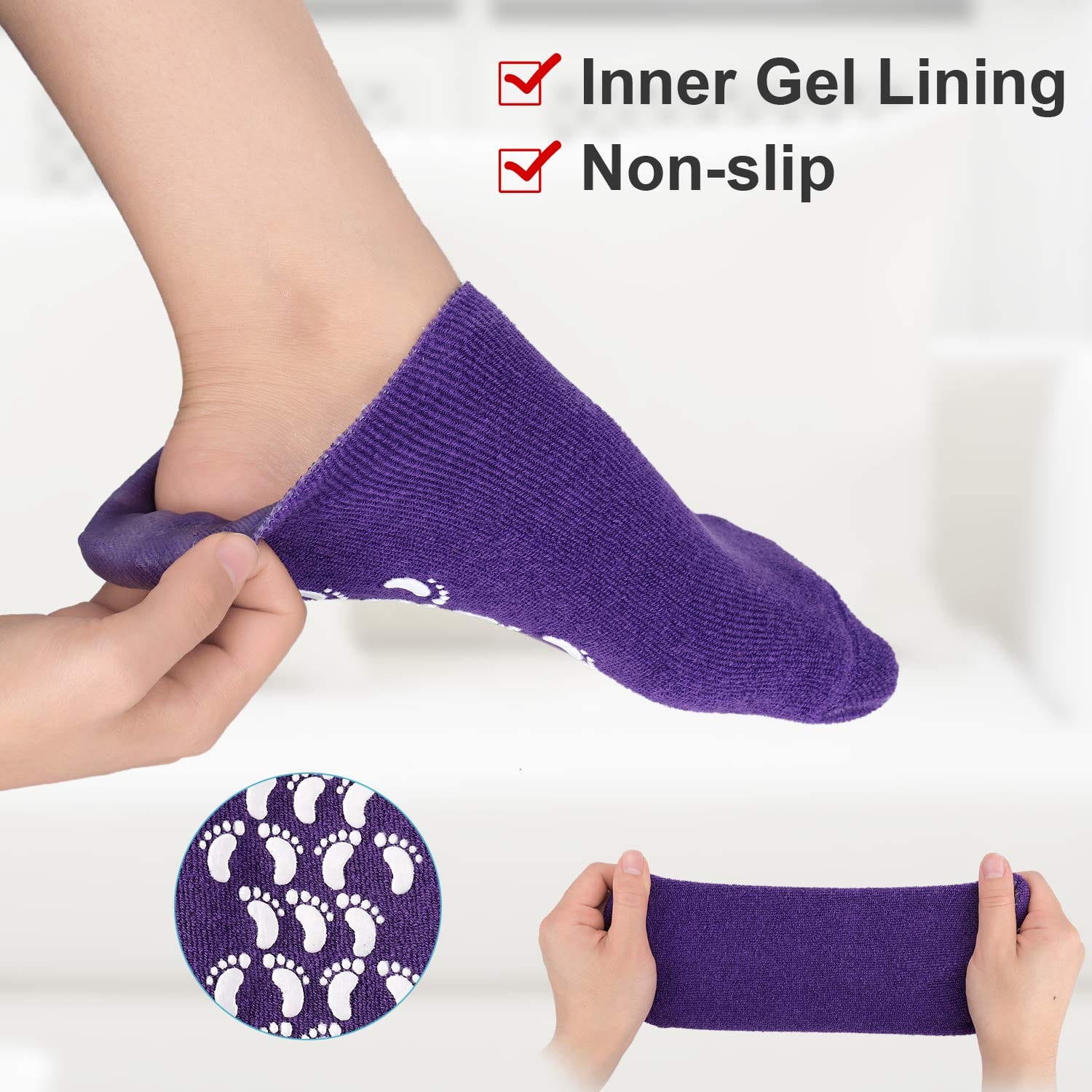 Silicon Spa Gel Socks Crack Heal Silicon Spa Gel Socks