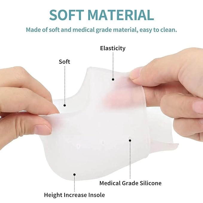 Silicone Height-Lifting Insoles | Height Enhancing Shoes Sole Pads Silicone Insoles Increasing Silicone Height-Lifting Insoles