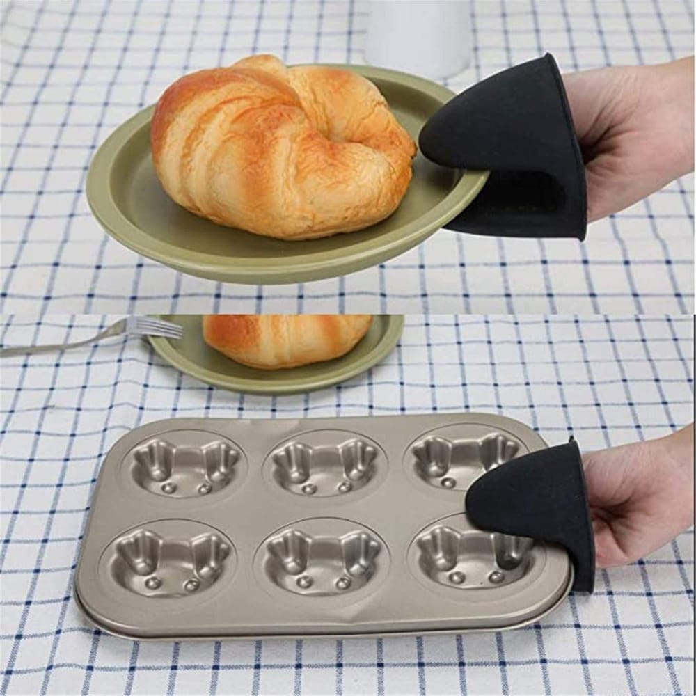 Silicone Potholder (Set of 2) | Kitchen Items Utensils Oven Mitts Silicone Gloves Products Pot Holder Silicone Potholder (Set of 4)