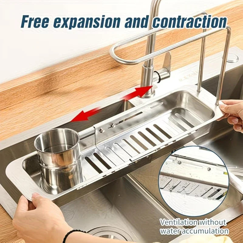DrainNest Expandable Sink Rack