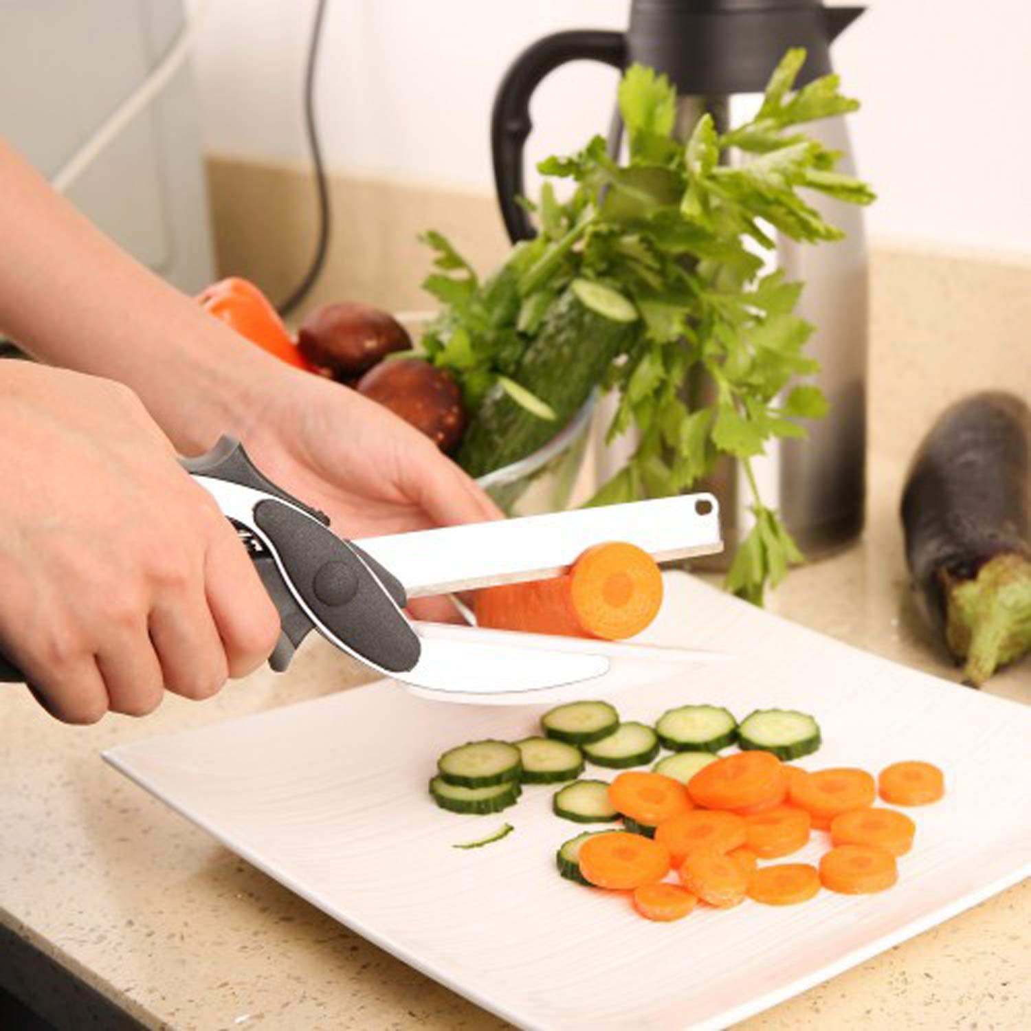 Slickut™ | Vegetable Cutter Chopper Hand Machine Onion Potato Carrot Cutter Slickut™ Zaavio®