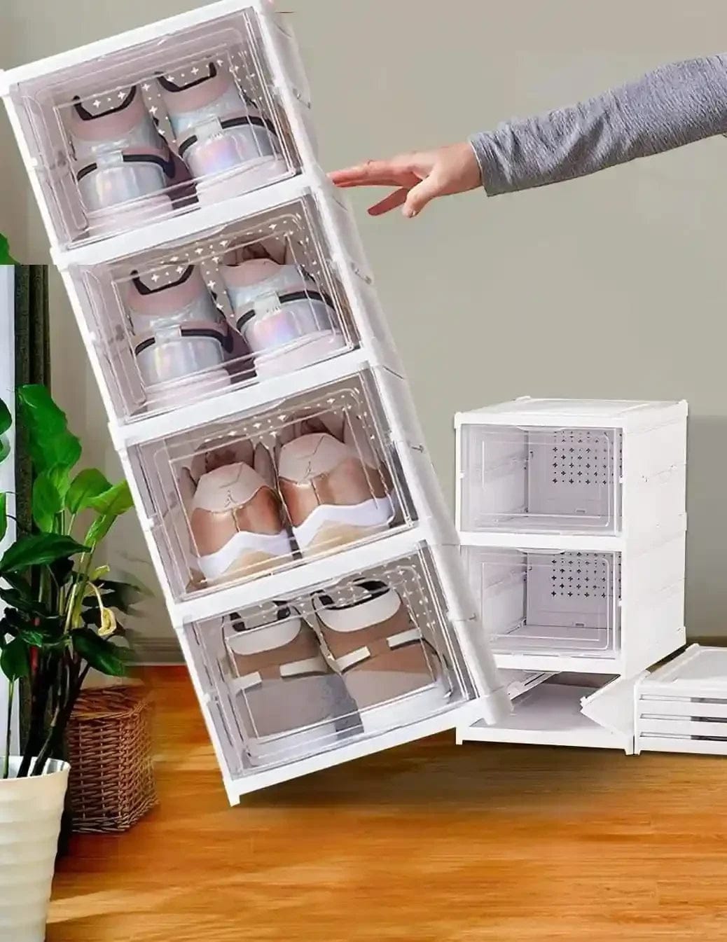 Smart Foldable 4 Layer Shoe Rack Smart Foldable 4 Layer Shoe Rack