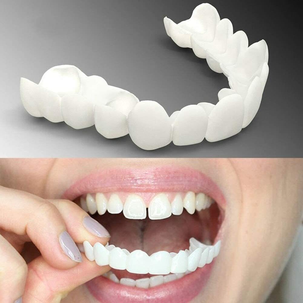 Snap-on Dentures | White Teeth Braces Clip On Veneer Teeth Perfect Dental Braces Snap-on Dentures