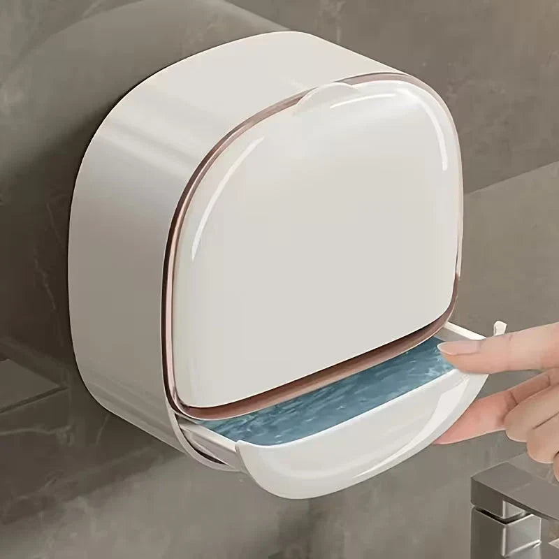 AquaDry Covered Soap Holder with Drain Tray - Buy 1 Get 1 Free
