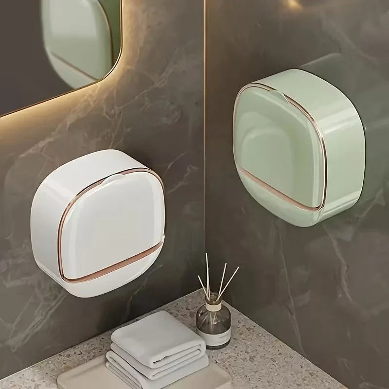 AquaDry Covered Soap Holder with Drain Tray - Buy 1 Get 1 Free