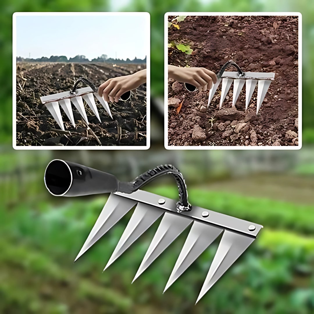 Soilspikezy™ | Garden Tools Planting Implements Rake Tool Equipment  Soilspikezy™ Steel Nail Rake Zaavio.co®