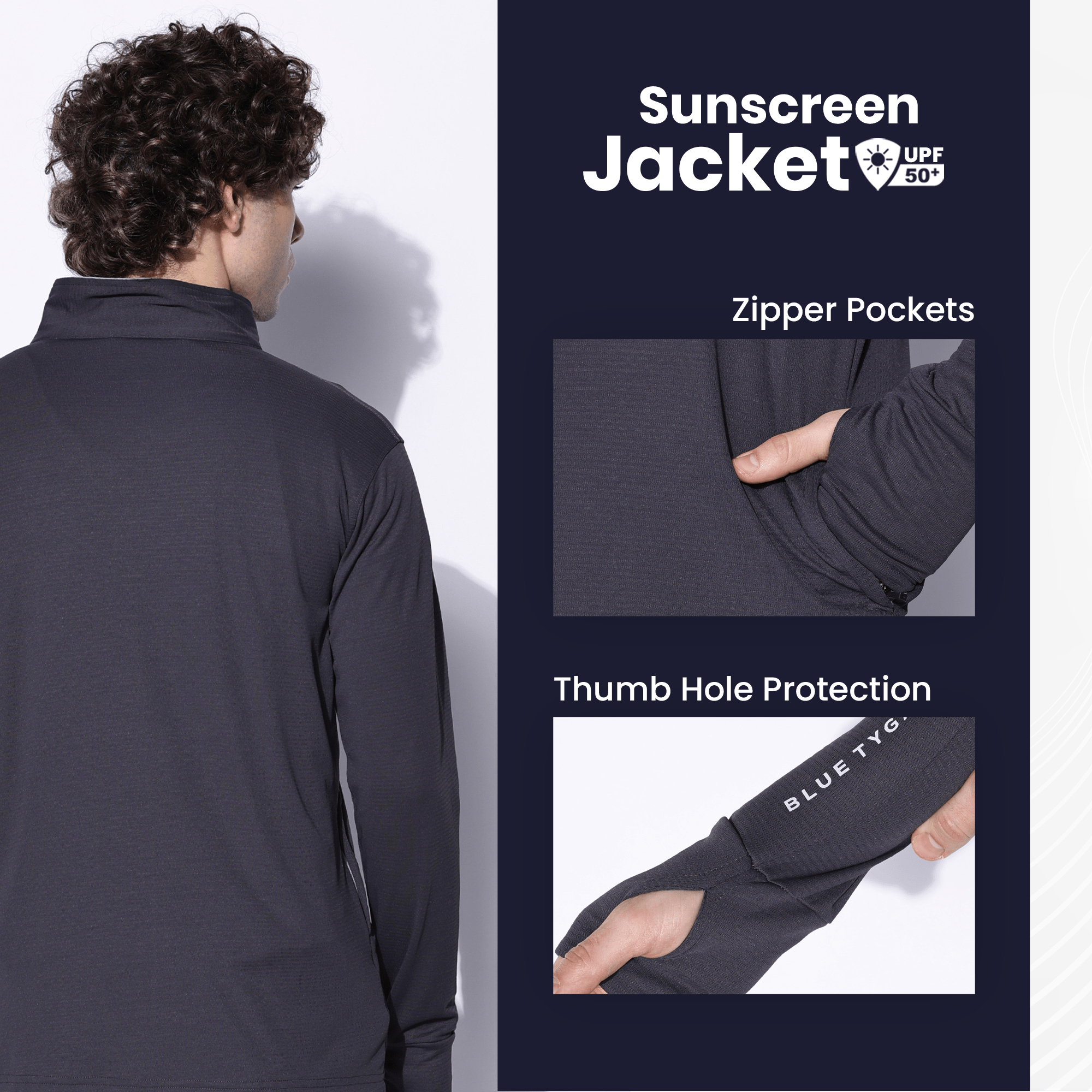 Solgardzio™ | Sunscreen Jacket Protection Sunburn Ultraviolet Sunlight shield Solgardzio™ SPF 50+ UV Protection Sunscreen Jacket Zaavio®