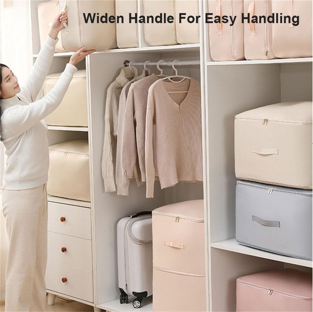 Space Saving Self Compression Organizer | Wardrobe Organiser Clothes Storage Bag Shelf Organizer Ultra Space Saving Self Compression Organizer