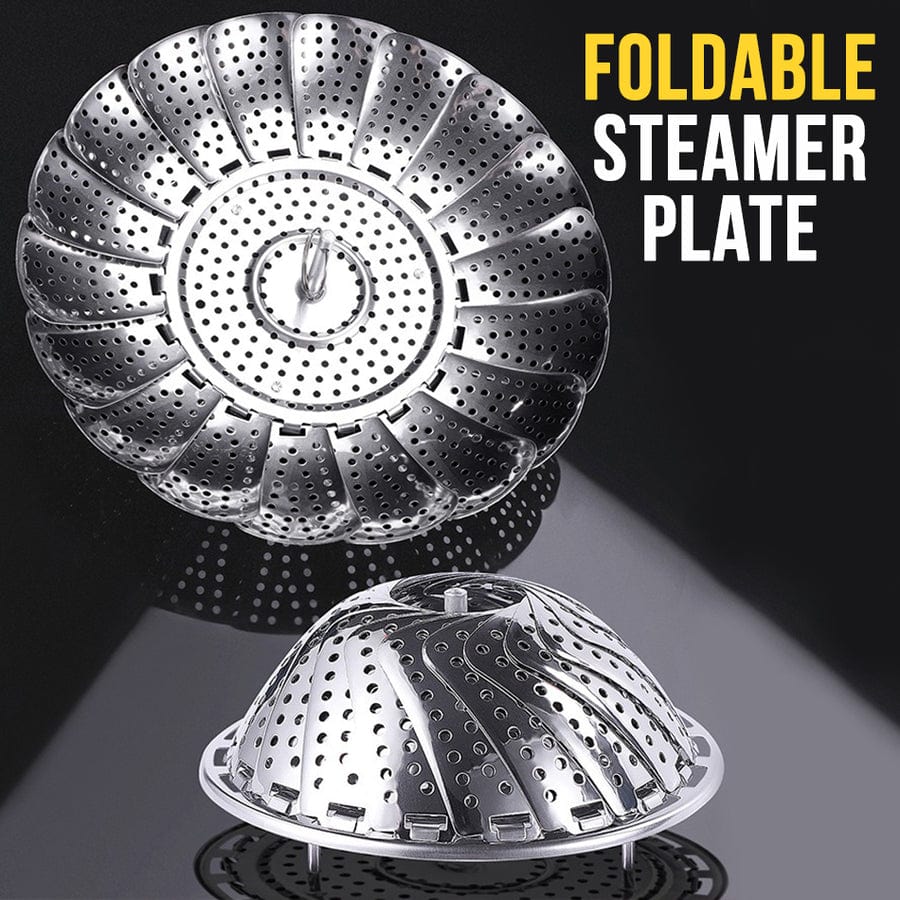 Stainless Steel Steamer basket for Veggie/Seafood with Safety Tool Pack of 1 Stainless Steel Steamer basket for Veggie/Seafood with Safety Tool