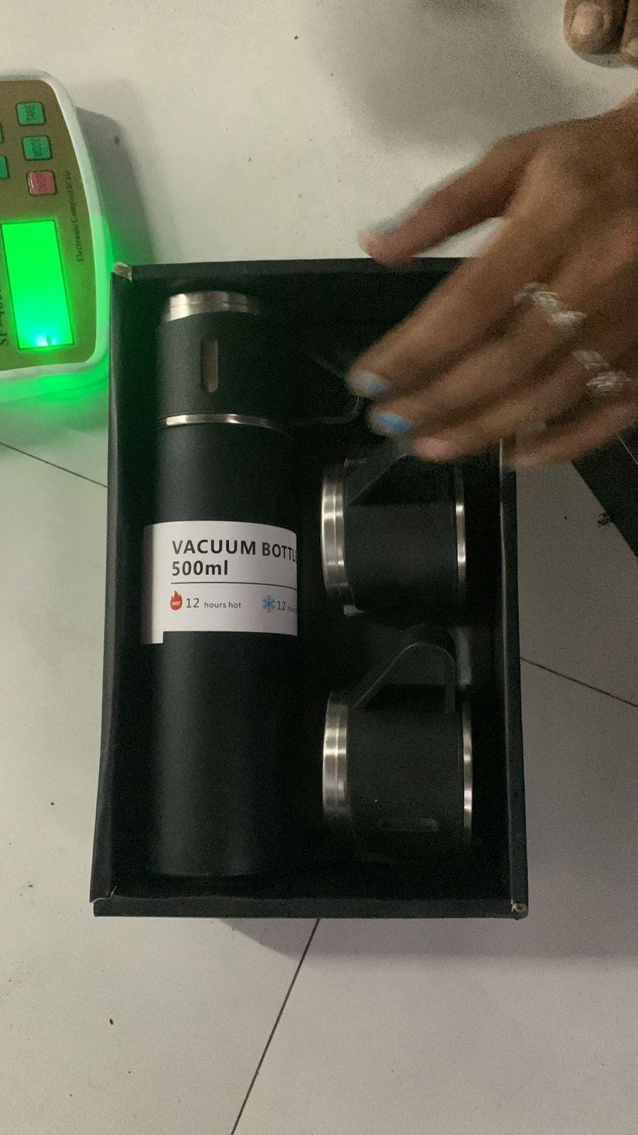 Steel Water Bottle Vacuum Thermos Flask Tea Cup Set Vacuum Flask Cup Full Set