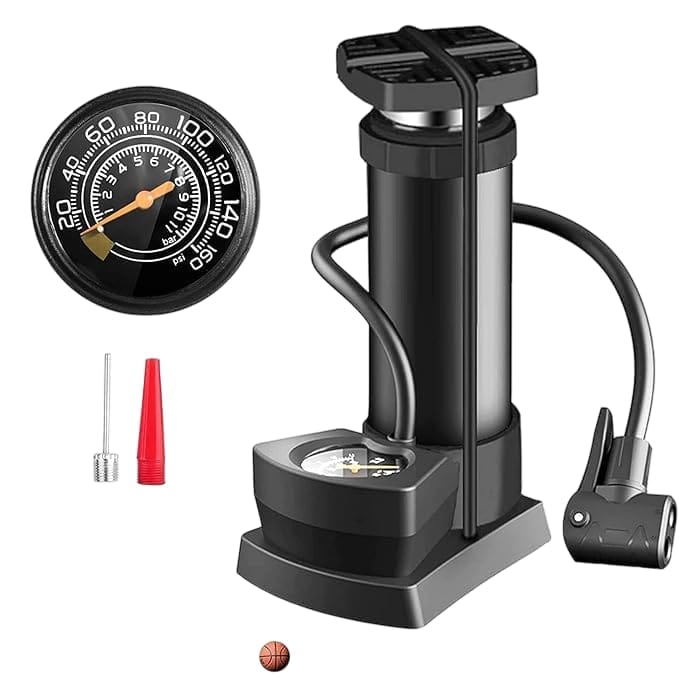StepPumpzy | Cycle Pump Air Bike Tyre Auto Air Pressure Portable Foot Inflator StepPumpzy High Pressure Portable Foot Pump