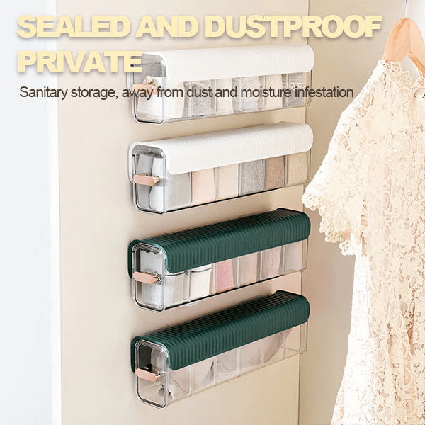 Storage Box Kitchen Organiser Box Cloth Storage Makeup Organizer  - 6 Compartment Wardrobe Storage Organizer 6 Compartment 6 Compartment Wardrobe Storage Organizer