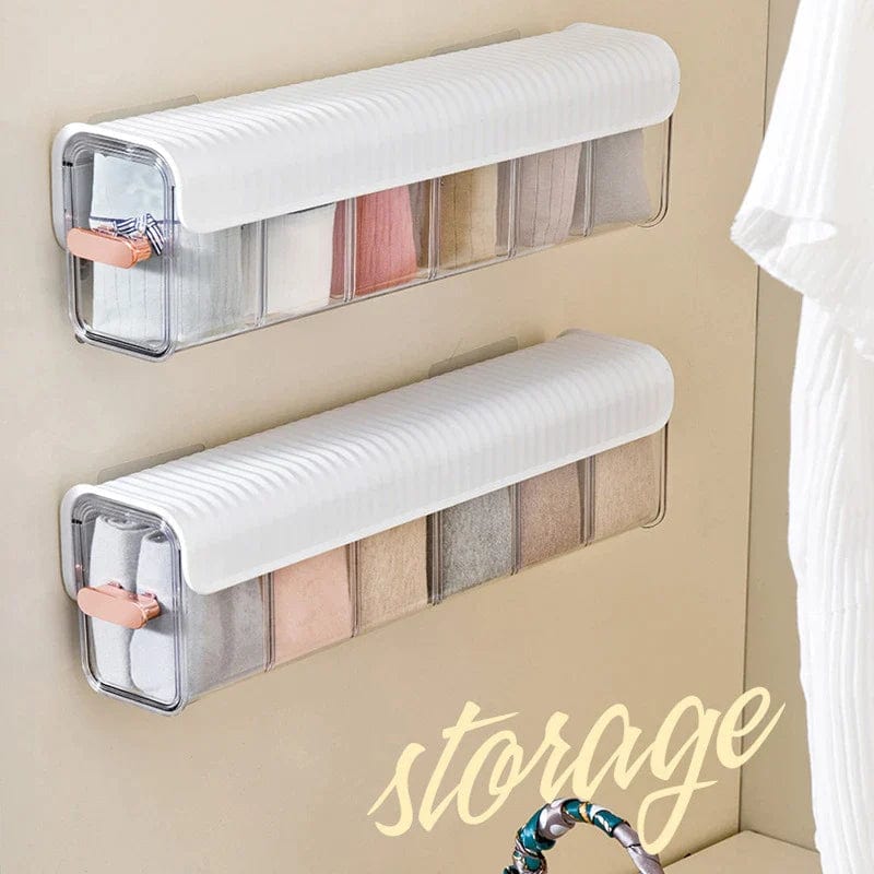 Storage Box Kitchen Organiser Box Cloth Storage Makeup Organizer  - 6 Compartment Wardrobe Storage Organizer 6 Compartment 6 Compartment Wardrobe Storage Organizer