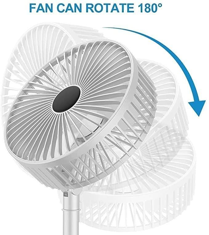 Table Rechargable Fan Cool Small Fan High Speed Desk Table Fan - Rechargeable Portable Fan Portable Fan