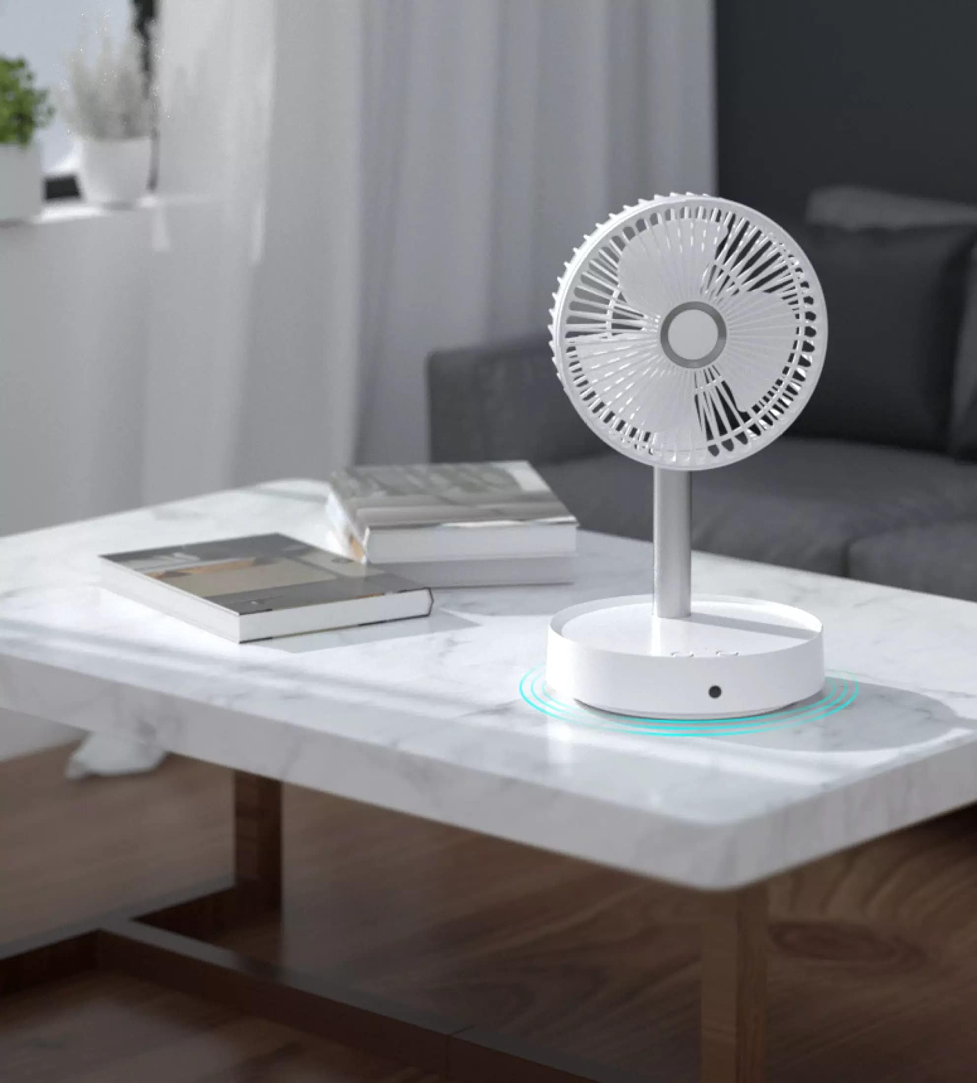 Table Rechargable Fan Cool Small Fan High Speed Desk Table Fan - Rechargeable Portable Fan Portable Fan