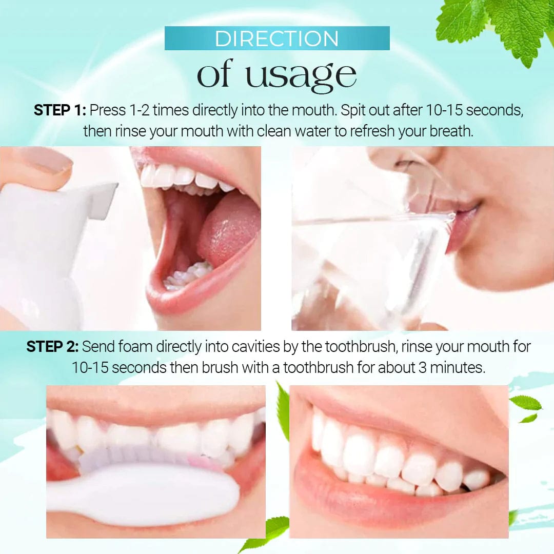 Teeth Whitening Mousse Foam Toothpaste Dental Stain Tartar Remover Foam Toothpaste