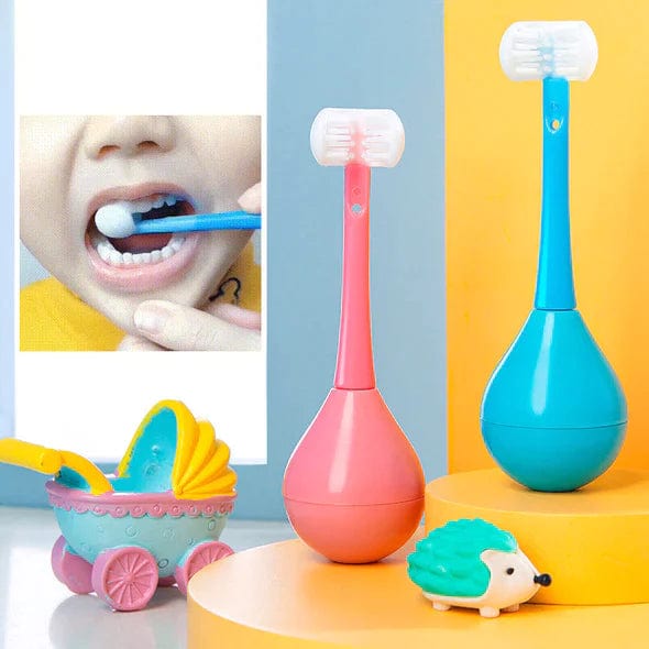Three-sided Children's Toothbrush (Set of 2) Tumbler Three-sided Children's Toothbrush (Set of 2)