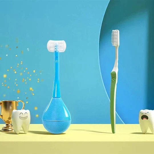 Three-sided Children's Toothbrush (Set of 2) Tumbler Three-sided Children's Toothbrush (Set of 2)