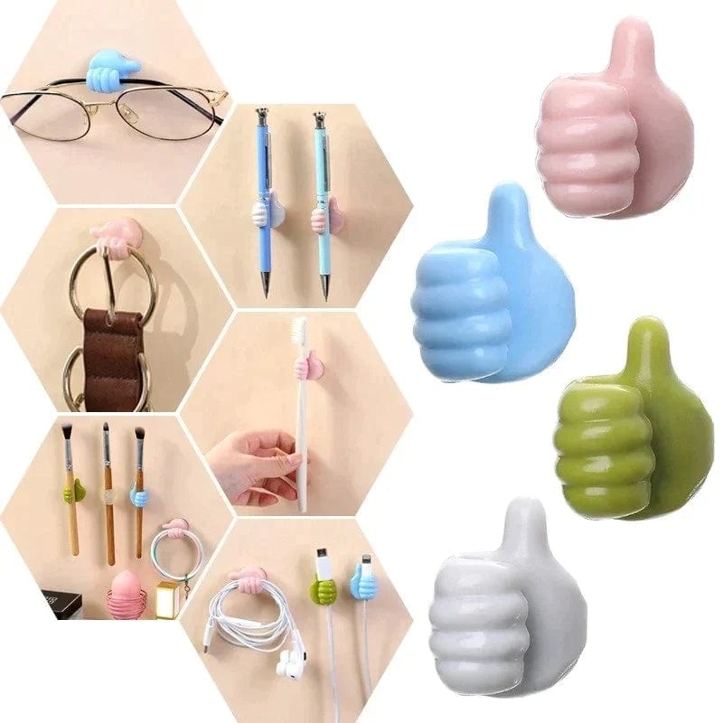 Thumbs Up Shape Wall Hook (Set of 10) Thumbs Up Shape Wall Hook (Set of 10)