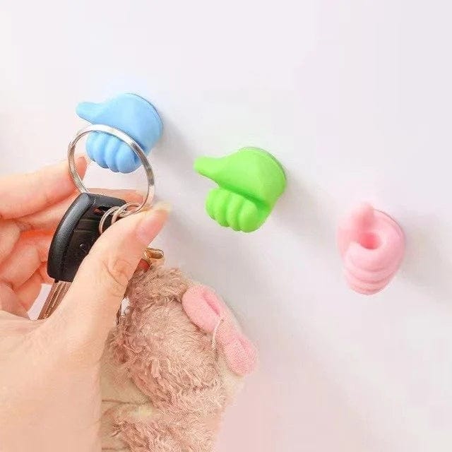 Thumbs Up Shape Wall Hook (Set of 10) Thumbs Up Shape Wall Hook (Set of 10)