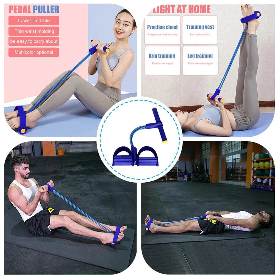 ToneStrap™️ | Resistance Band Exercise Equipment For Home Fitness Bands ToneStrap™ Pedal Puller Resistance Rope Zaavio.co®