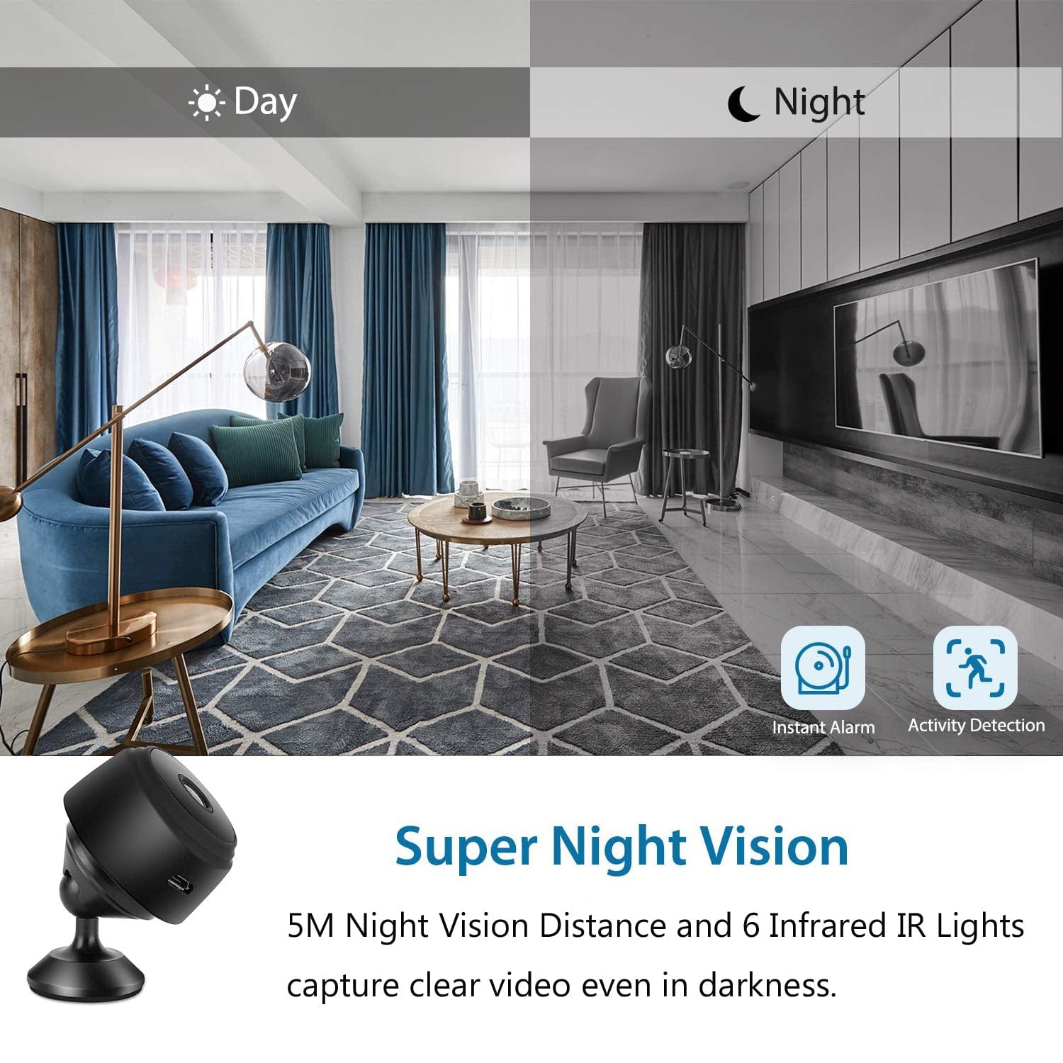 TrackitSight™️ | Spy Mini Camera Wireless Cctv Audio Video Wifi Camera  TrackitSight™️ Mini 1080P Wireless Magnetic Camera Zaavio®