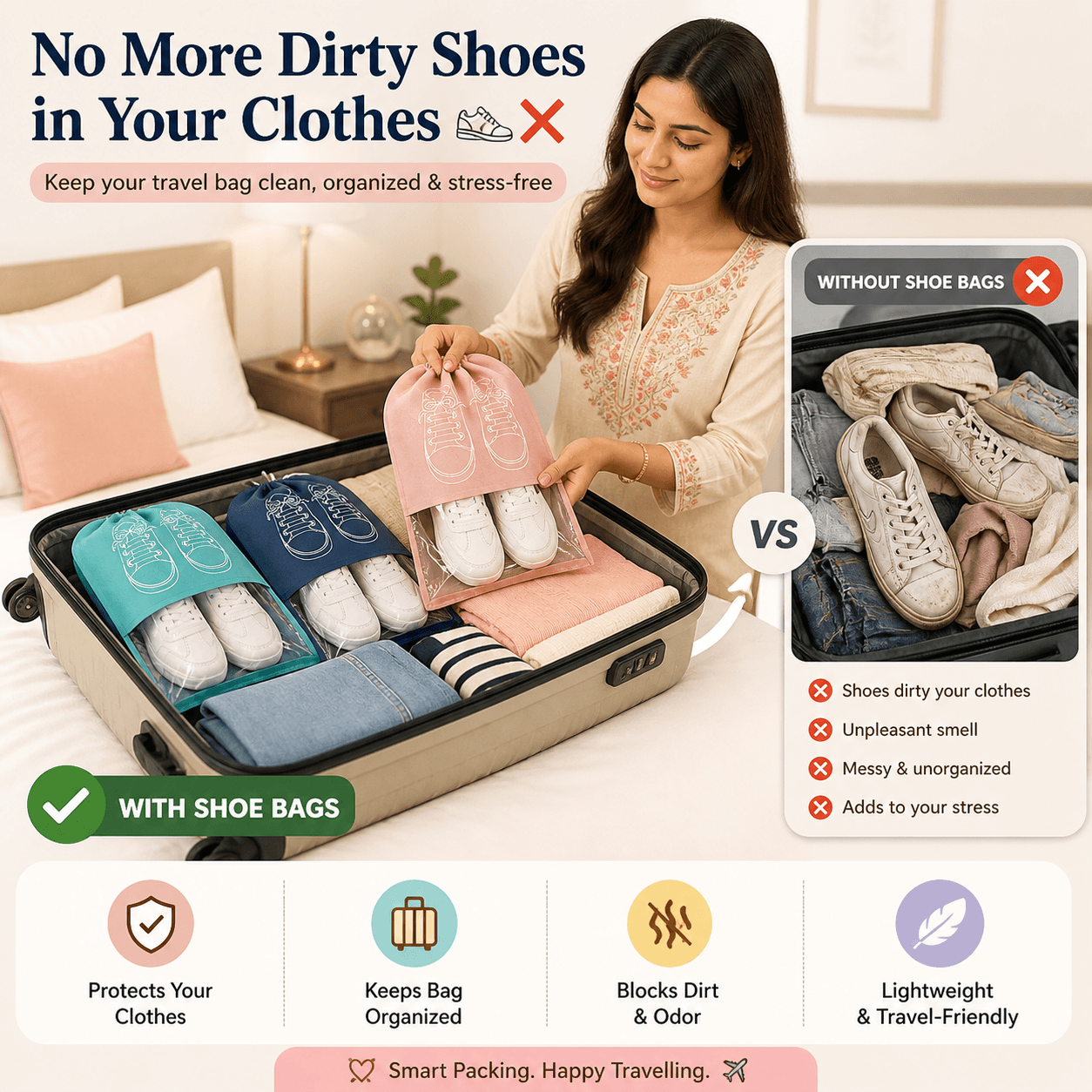 Travel Shoe Bags Travel Shoe Bags