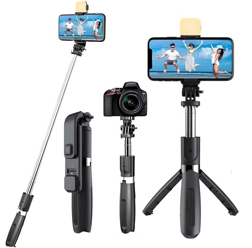 Tripodzy™ | Selfie Stick For Selfies Bluetooth Tripod Stand With Remote Tripodzy™ 3-in-1 Selfie Stick Tripod Zaavio®