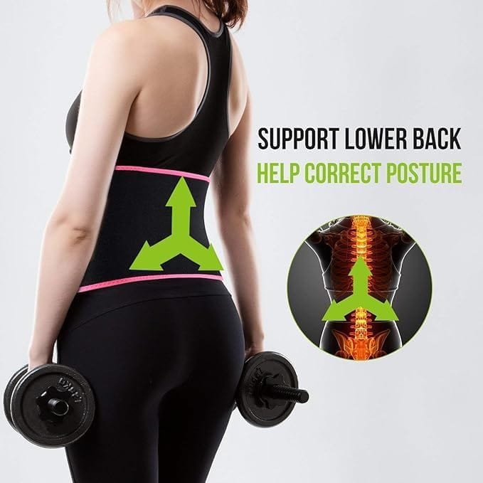 Tummy Trimmer Slimming Belt | Reduce Belly Fat Waist Reduction Tummy Trimmer Slimming Belt