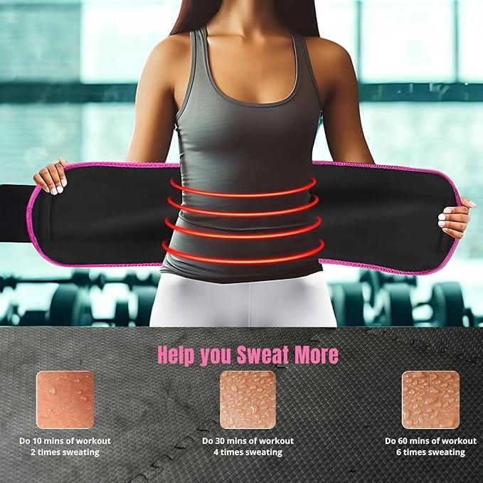 Tummy Trimmer Slimming Belt | Reduce Belly Fat Waist Reduction Tummy Trimmer Slimming Belt