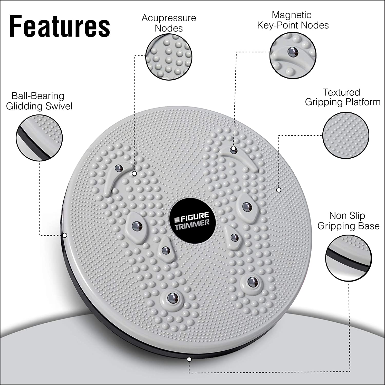 Tummy Twister Abdominal Exerciser | Tummy Trimmer Exercise For Belly Fat Workout Weight Loss Exercise Tummy Twister Abdominal Exerciser