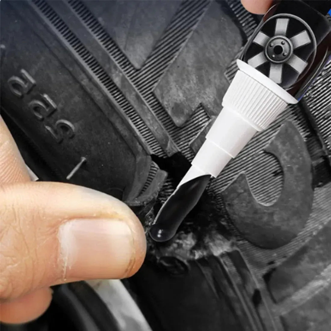 Tyre Repair Adhesive (Set of 2) | Tyre Puncture Car Tubeless Tire Repair Fix Liquid Waterproof Flexible Tyre Repair Adhesive (Set of 2)