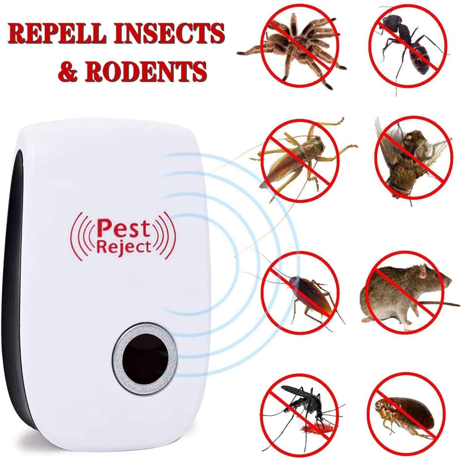 Ultrasonic Pest Repeller Ant Rat Bug Repellent (set of 2) Ultrasonic Pest Repeller (set of 2)