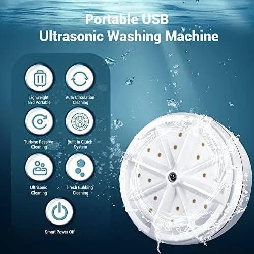 Ultrasonic Portable Mini Washing Machine Best Small Washer Large Size Mini Washing Machine
