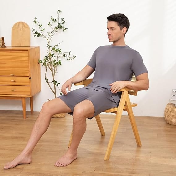 Unisex Two-piece Nightwear Suit | Nightdress Foe Women Night Suit Men Nightwear 2 piece Unisex Two-piece Nightwear Suit