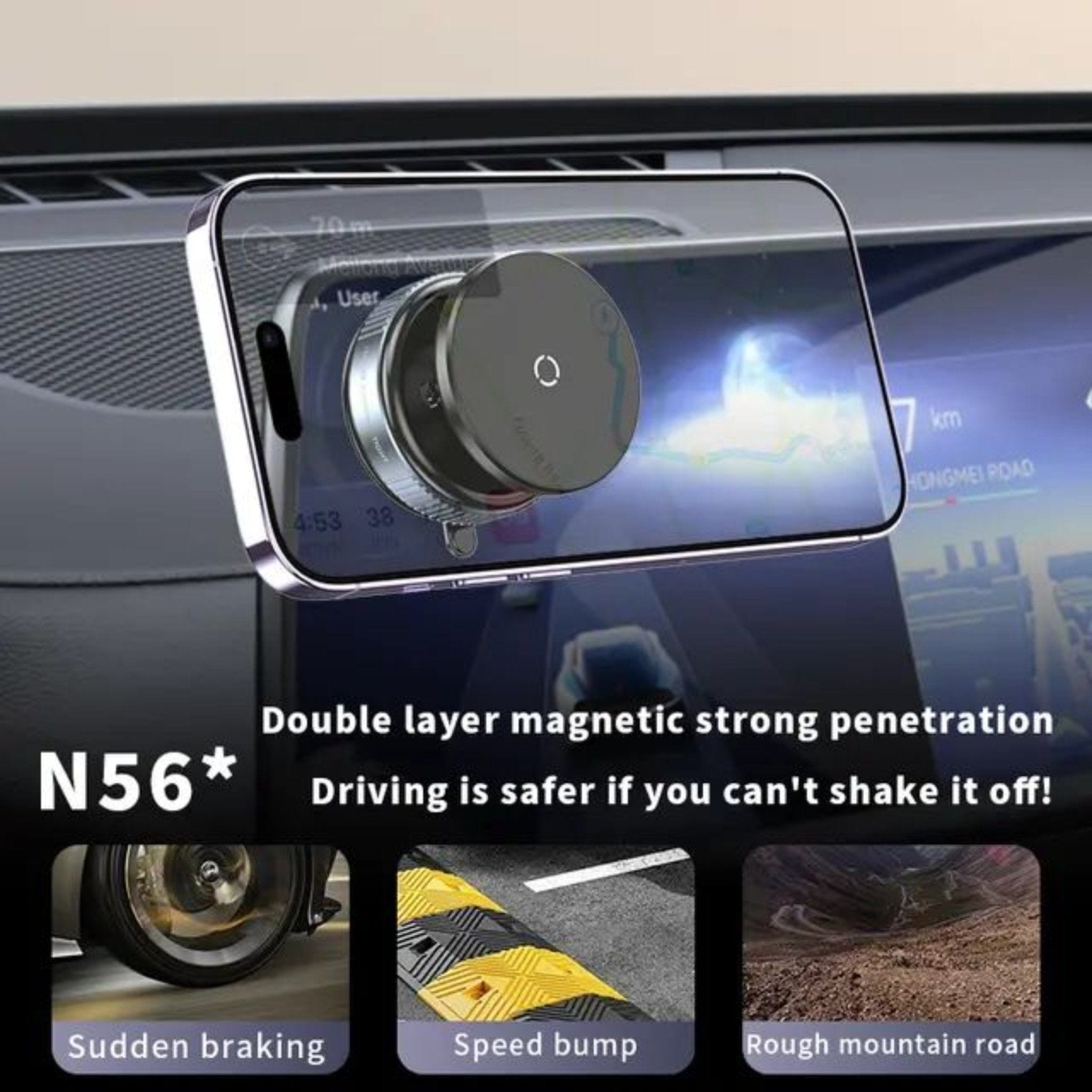 Vacuum Suction Magnetic Phone Mount | Pop Sockets Mag Safe Phone Holder Grip Suction Mount Vacuum Suction Magnetic Mount