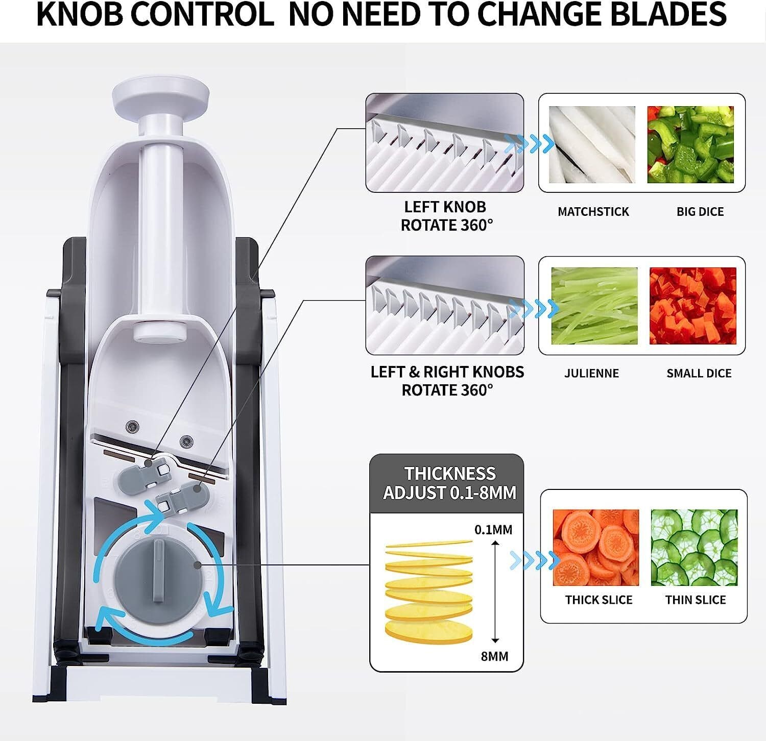 Vegetable Chopper & Cutter Fruit Slicer & Peeler Smart Tool Vegetable Chopper Slicer